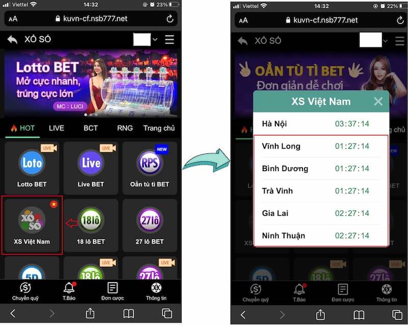 Hình thức đánh lô trượt trên Kubet hấp dẫn